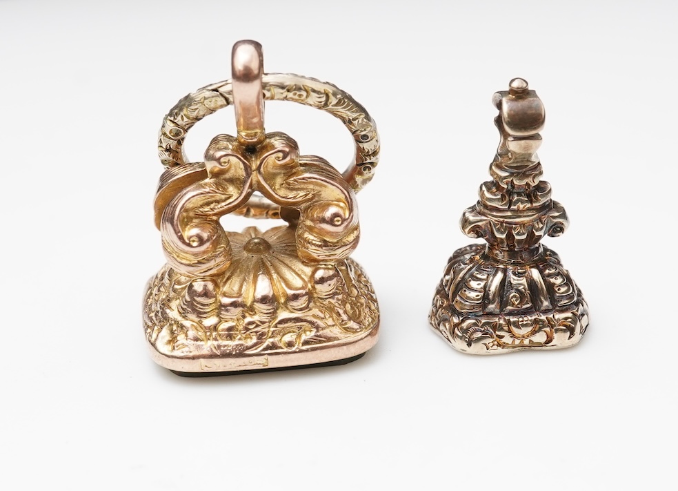 A collection of fob seals